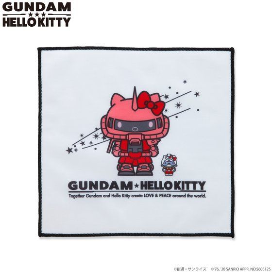 Gundam×Hello kitty  handkerchief