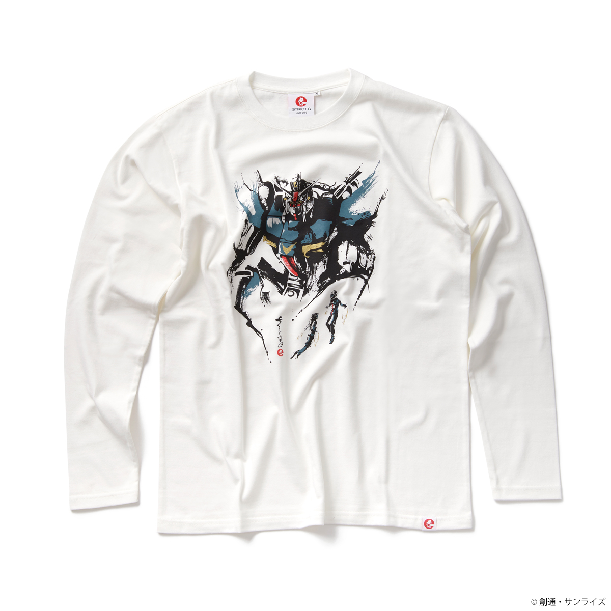 STRICT-G Japan Mobile Suit Gundam 0083 Long-Sleeved T-Shirt Brush Picture Production Unit 1