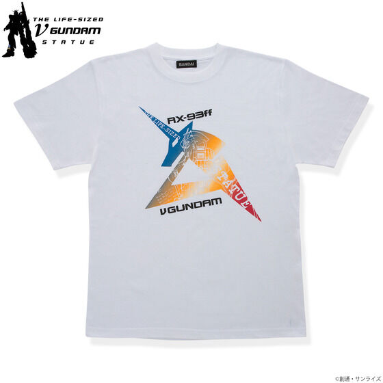 Life-size νGundam statue full-color T-shirt