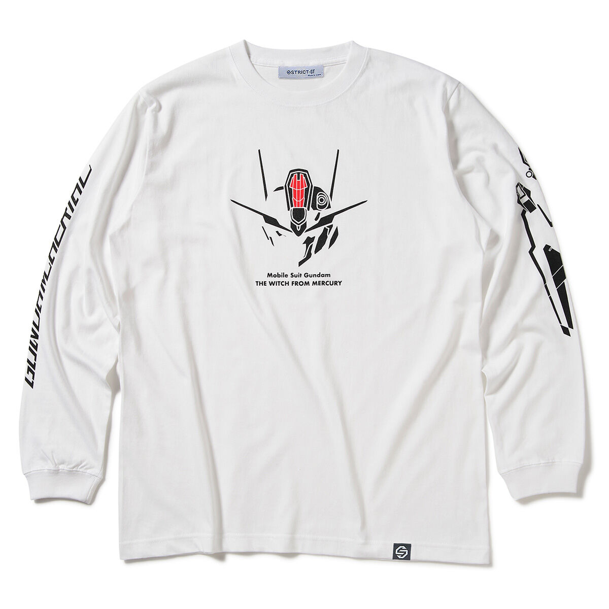 Gundam Aerial Silhouette Long-Sleeve T-shirt—Mobile Suit Gundam the Witch from Mercury/STRICT-G Collaboration