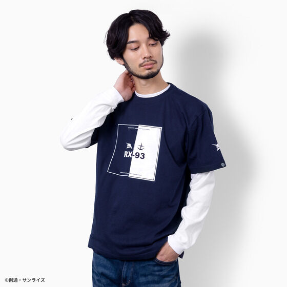 RX-93 Box Logo T-shirt—Mobile Suit Gundam: Char's Counterattack/STRICT-G Collaboration