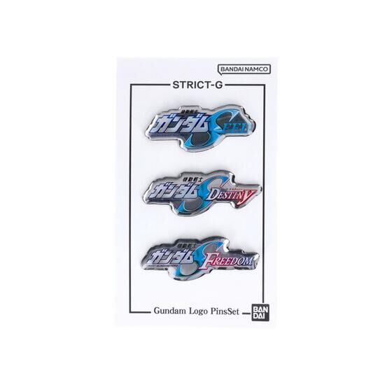 STRICT-G Title Logo Pins Set C "Mobile Suit Gundam SEED & Mobile Suit Gundam SEED DESTINY & Mobile Suit Gundam SEED FREEDOM"