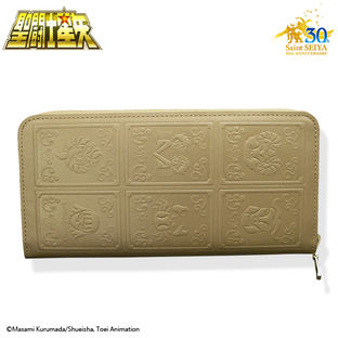 GOLD CLOTH BOX LEATHER WALLET