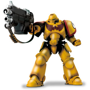 WARHAMMER 40,000 IMPERIAL FISTS INTERCESSOR WITH AUTO BOLT RIFLE AND AUXILIARY GRENADE LAUNCHER