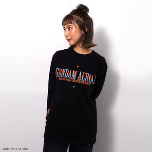 Gundam Aerial Long-Sleeve T-shirt—Mobile Suit Gundam the Witch from Mercury/STRICT-G Collaboration