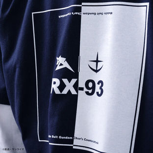 RX-93 Box Logo T-shirt—Mobile Suit Gundam: Char's Counterattack/STRICT-G Collaboration