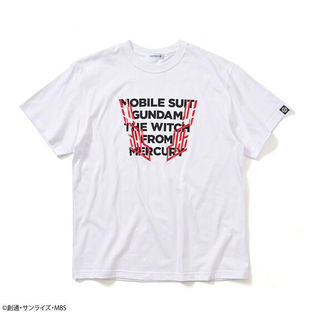 Red Glimmering Shell Unit Foil Print T-shirt—Mobile Suit Gundam: The Witch from Mercury/STRICT-G Collaboration