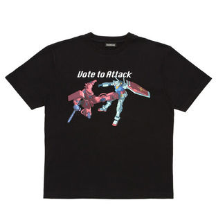 Mobile Suit Gundam Light-storing Series T-shirt GUNDAM & CHAR'S ZAKU