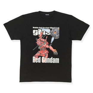 Mobile Suit Gundam GQuuuuuuX Full Color T-shirt RED GUNDAM