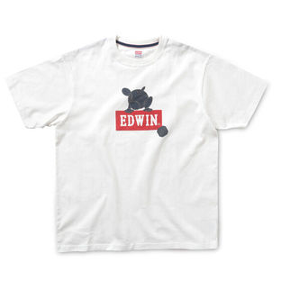 STRICT-G x EDWIN Mobile Suit Gundam HARO LOGO T-shirt