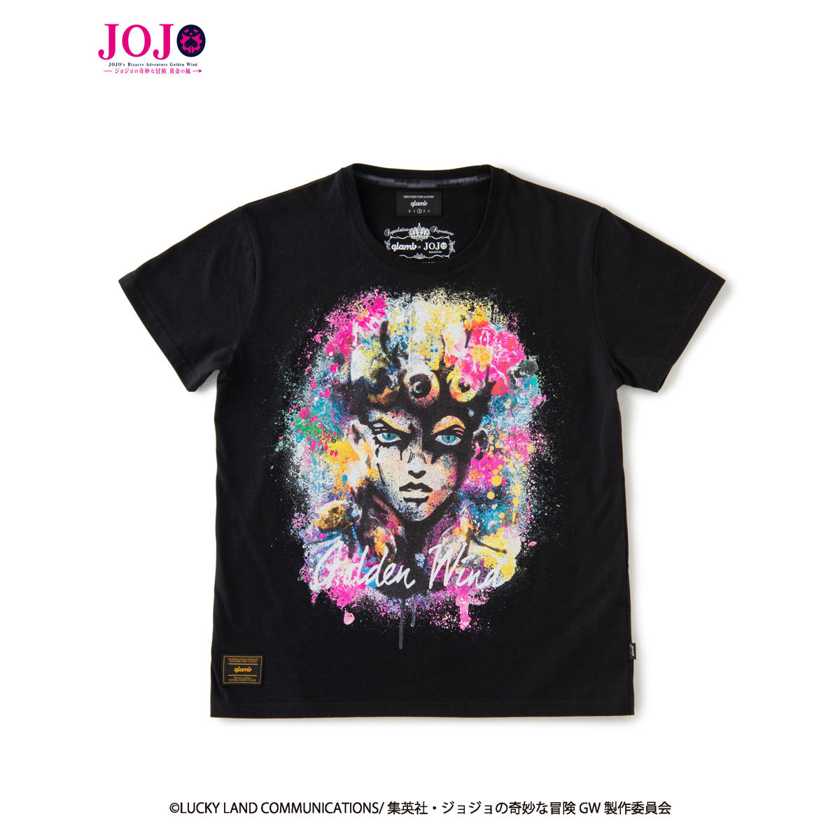 JoJo's Bizarre Adventure: Golden Wind  × glamb  collaboration T-shirt Another color.ver