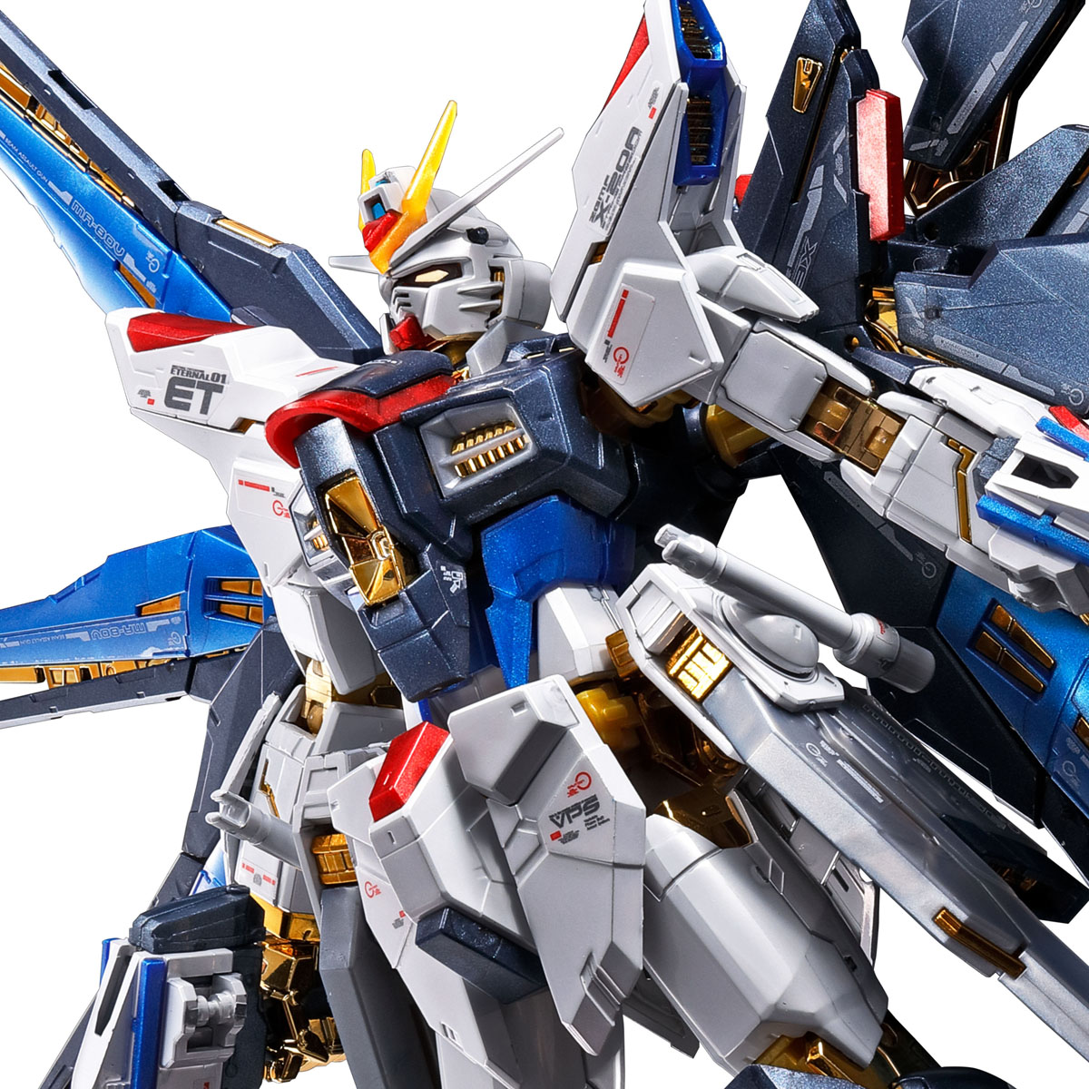 P-BANDAI RG 1/144 Strike Freedom Gundam Plastic Model Kit Titanium Finish
