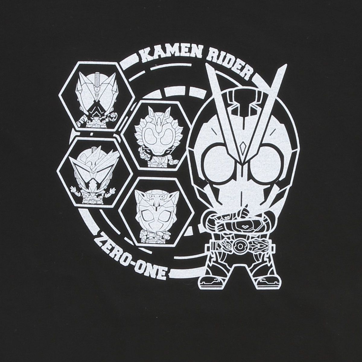Super-Deformed Kamen Rider Zero-One & Heisei Kamen Riders T-shirt