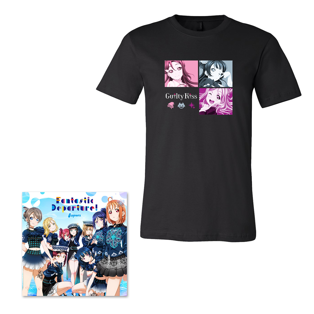 Love Live Sunshine Unit T Shirt Guilty Kiss With Cd Fantastic Departure May 21 Delivery Love Live Premium Bandai Usa Online Store For Action Figures Model Kits Toys And More