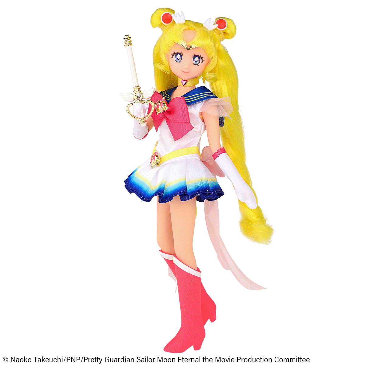 The Super Sailor Moon costume that was used for staged shows back