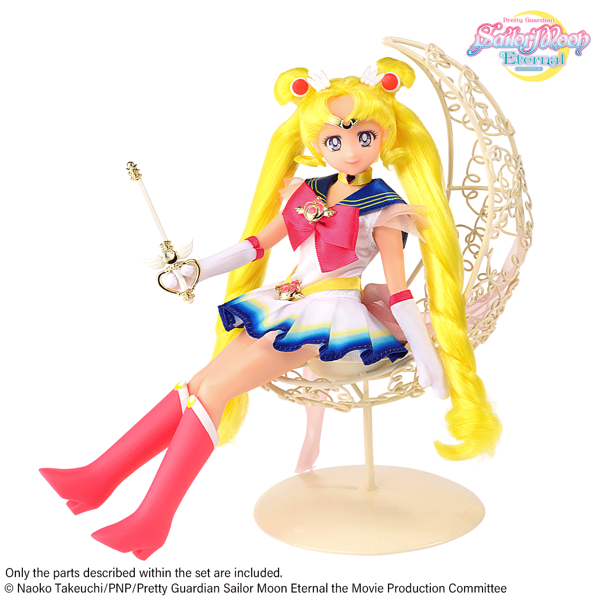 BANDAI Eternal Super Sailor Moon Der Film Chibi Mini Plüsch Puppe Spielzeug 15cm 