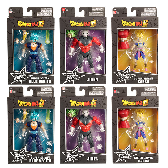 Dragon Stars Collector Value Pack: Super Saiyan Blue Vegito(x2), Super  Saiyan Cabba(x2), Jiren(x2) set