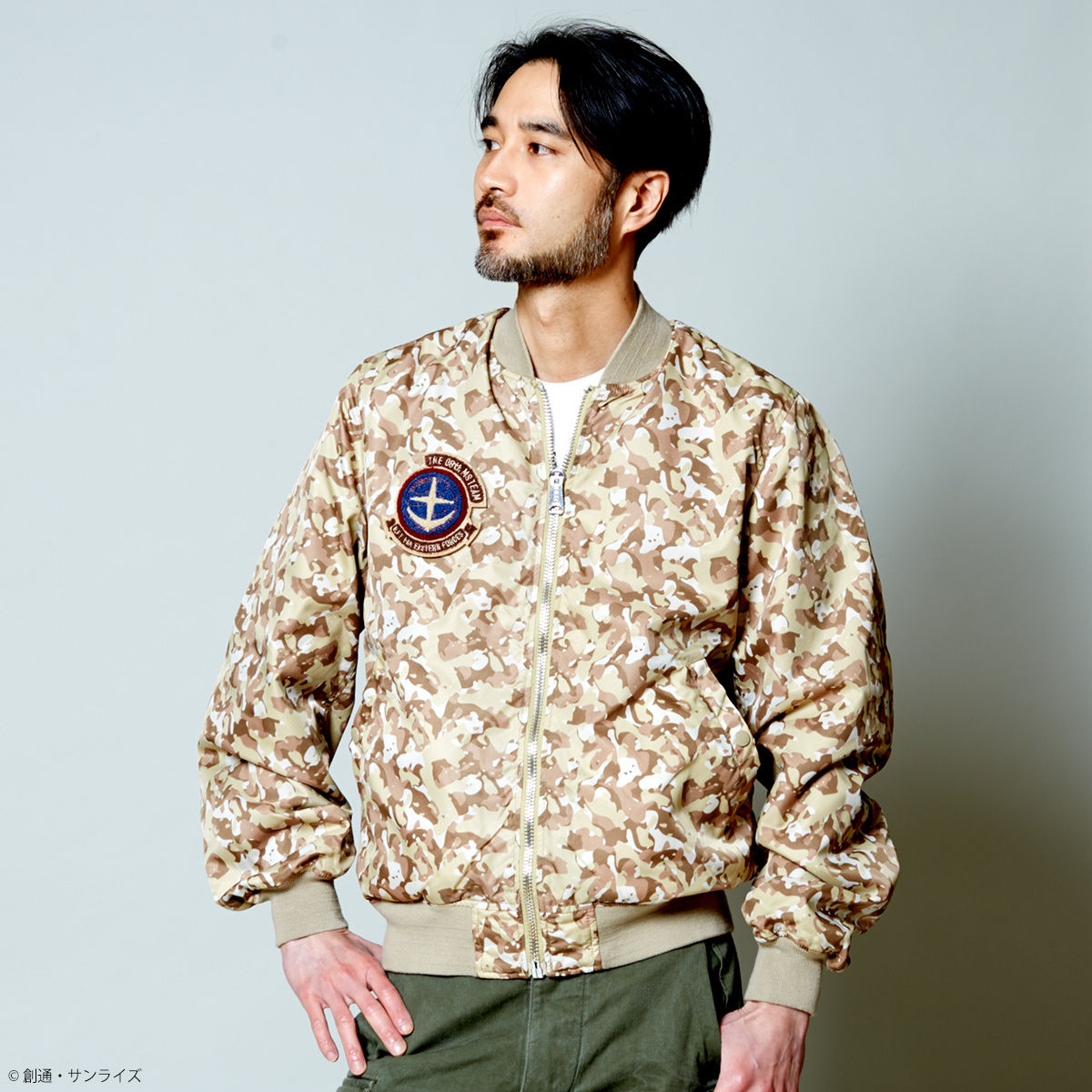 STRICT-G x ALPHA Light MA-1 Bomber Jacket - Mobile Suit Gundam: The 08th MS Team 08th Team Version
