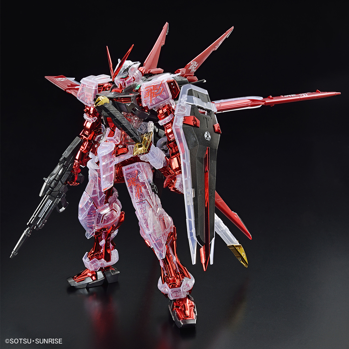  MG 1/100 THE GUNDAM BASE LIMITED GUNDAM ASTRAY RED FRAME FLIGHT UNIT Plating Frame/Color Clear