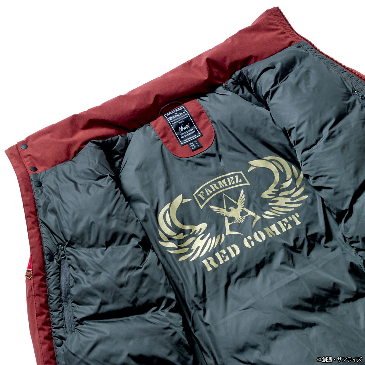 STRICT-G x NANGA Mobile Suit Gundam Red Comet TAKIBI Down Jacket [March 2022 Delivery]