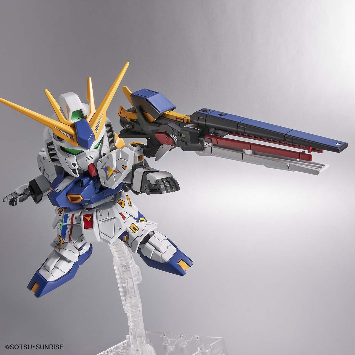 3MF file Real Grade RX-93 HI NU V2 Gundam Stand with weapons stand