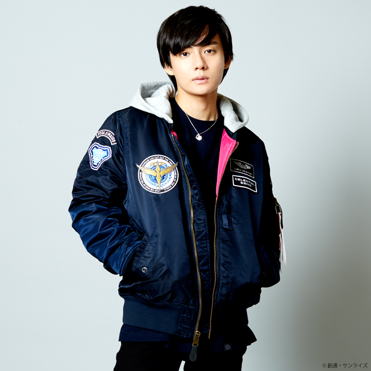 STRICT-G x ALPHA Mobile Suit Gundam 00 Setsuna F. Seiei MA-1 Natus Jacket