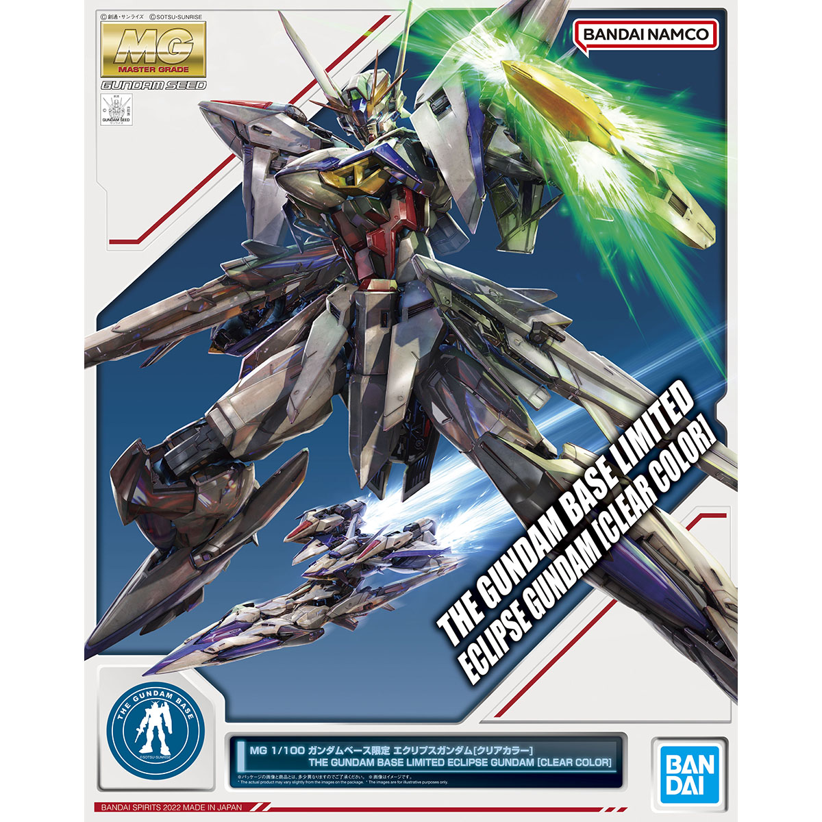 Mg 1 100 The Gundam Base Limited Eclipse Gundam[clear Color] 