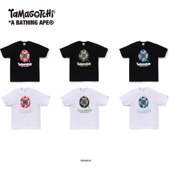 BAPE X TAMAGOTCHI TAMAGOTCHI TEE (CAMO) | PREMIUM BANDAI USA