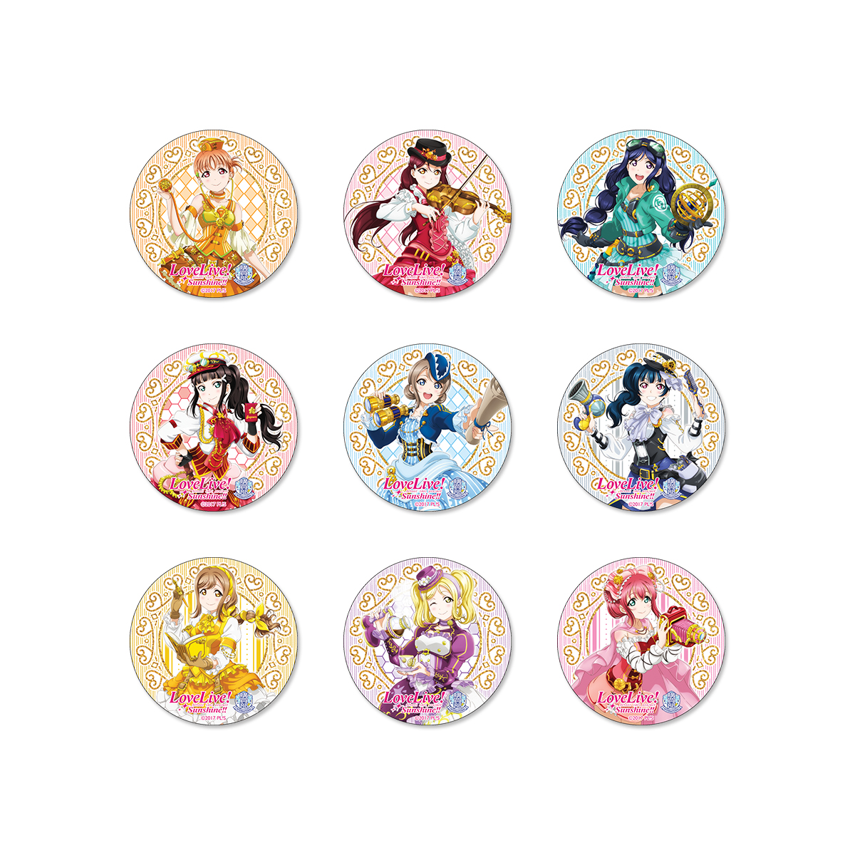 Love Live! Sunshine!! Uranohoshi Girls' High School Store International Tin Button Vol. 8 (Set) [October 2022 Delivery]