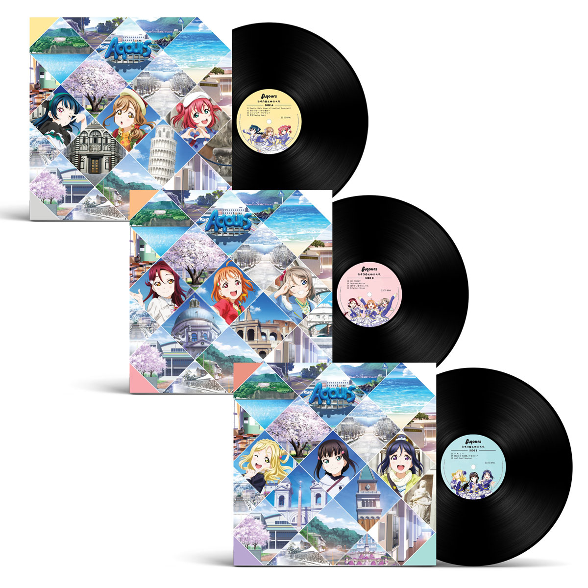 Love Live! Sunshine!! Aqours World LoveLive! In LA ~BRAND NEW WAVE~ Day 1  Vinyl Set PREMIUM BANDAI USA EXCLUSIVE BUNDLE July 2024 Delivery