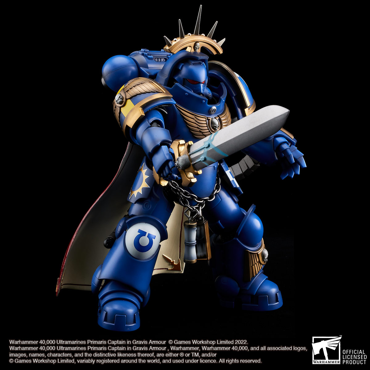 WARHAMMER 40,000 ULTRAMARINES PRIMARIS CAPTAIN IN GRAVIS ARMOUR [Second ...