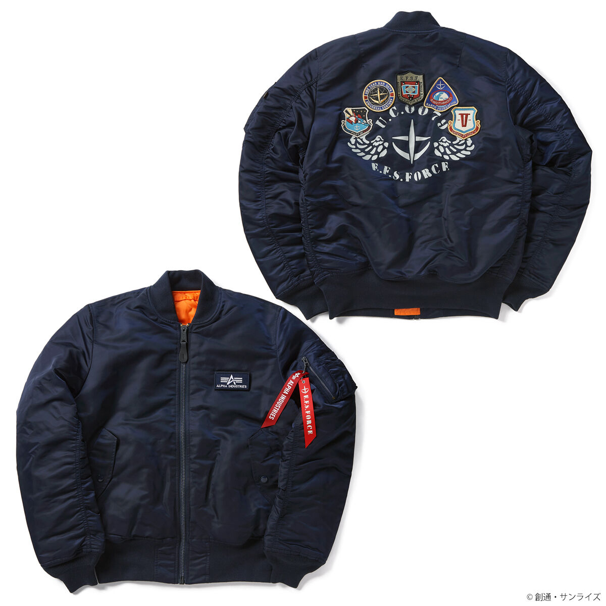 STRICT G x ALPHA Mobile Suit Gundam Earth Federation Space Force MA Jacket
