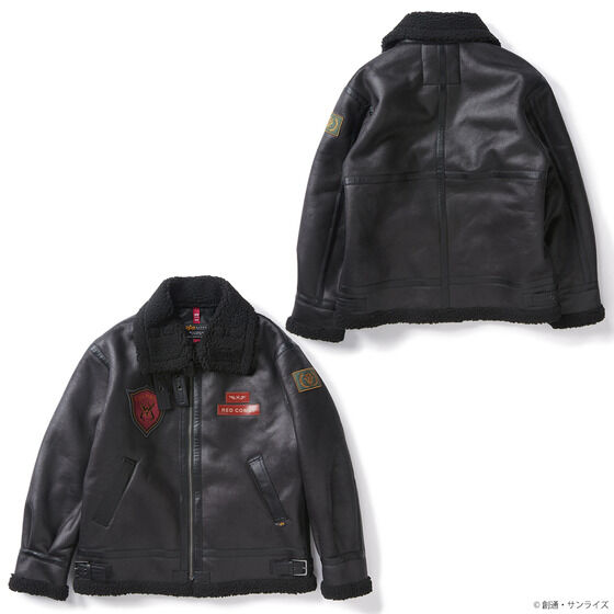 STRICT-G x ALPHA Mobile Suit Gundam Red Comet B-3 Bomber Jacket