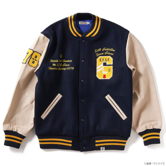 STRICT-G.FAB Mobile Suit Gundam E.F.S.F. Varsity Jacket | GUNDAM ...