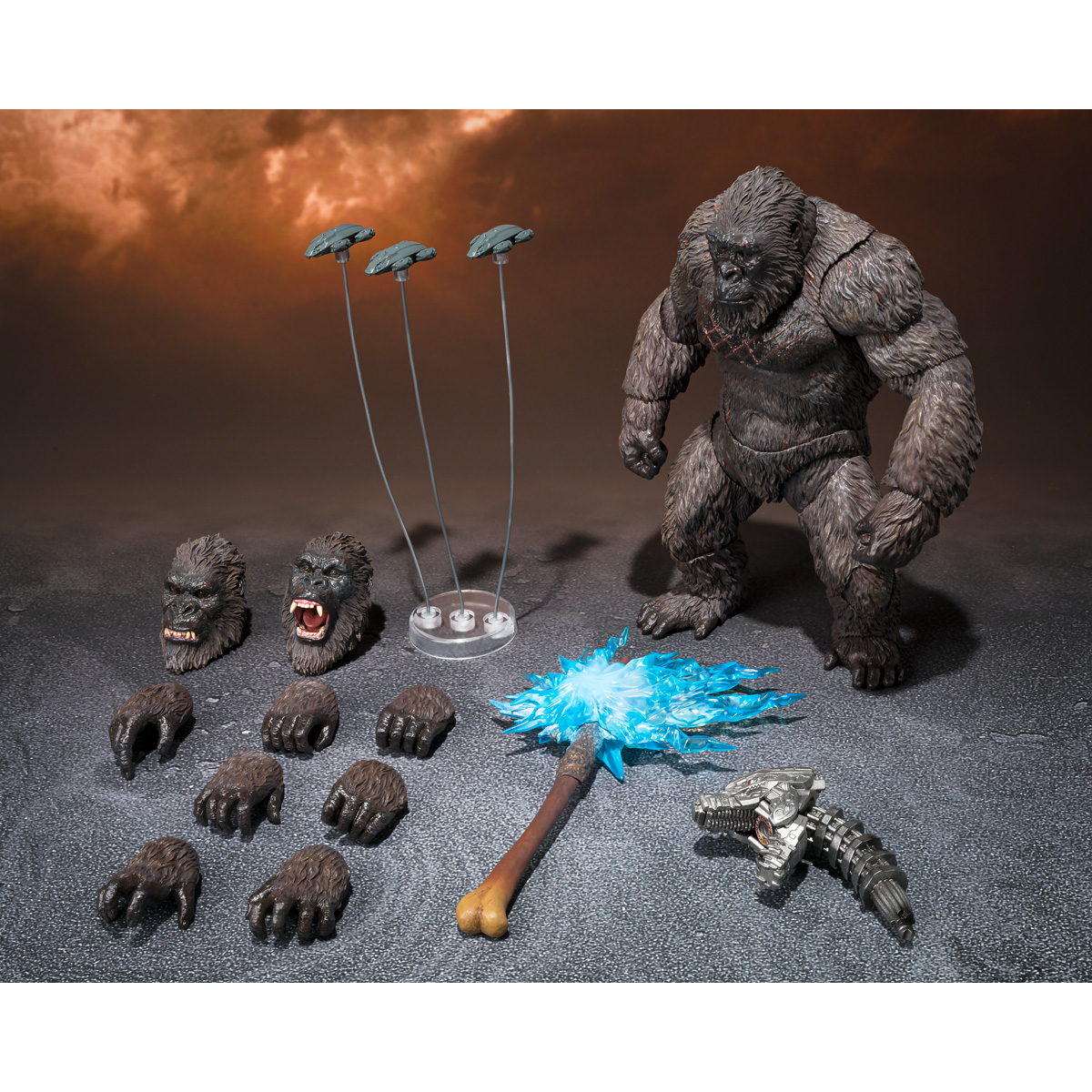 Set of 2 Godzilla Toys with Carry Bag, Godzilla Earth and