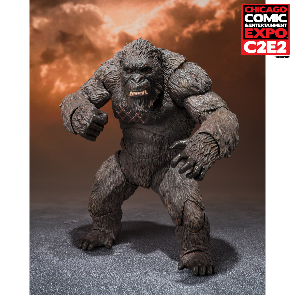 [C2E2 Event Pick-up] S.H.MonsterArts KONG FROM GODZILLA VS. KONG (2021) -Exclusive Edition-