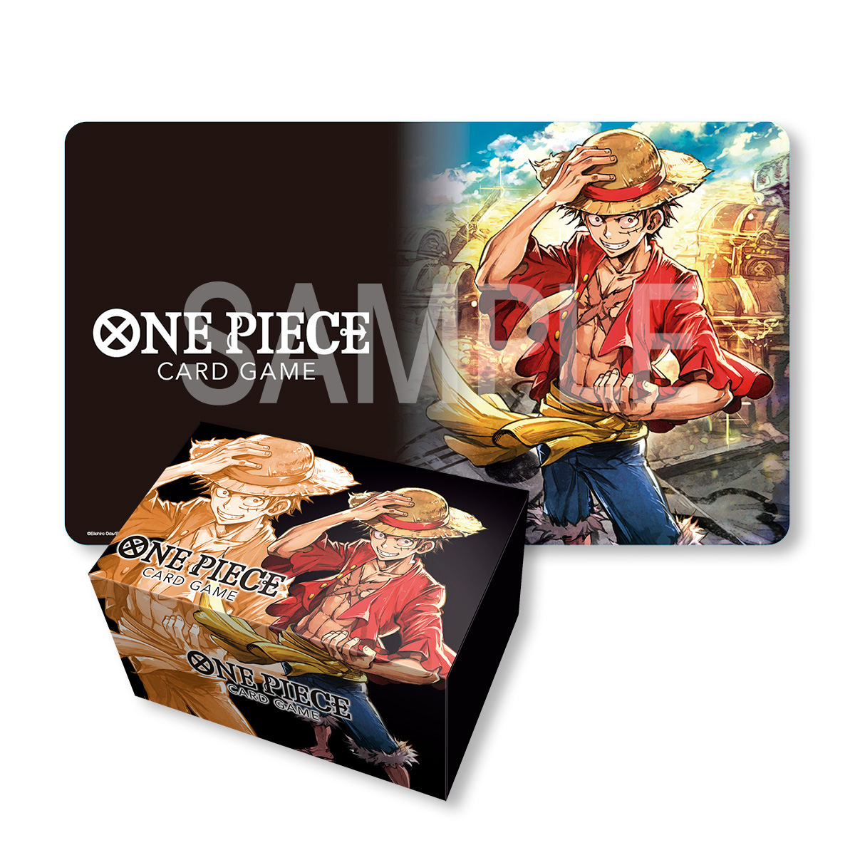 ONE PIECE CARD GAME Playmat and Storage Box Set -Monkey.D.Luffy-