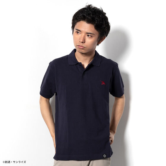 Amuro Funnel Logo Polo Shirt—Mobile Suit Gundam: Char's  Counterattack/STRICT-G Collaboration