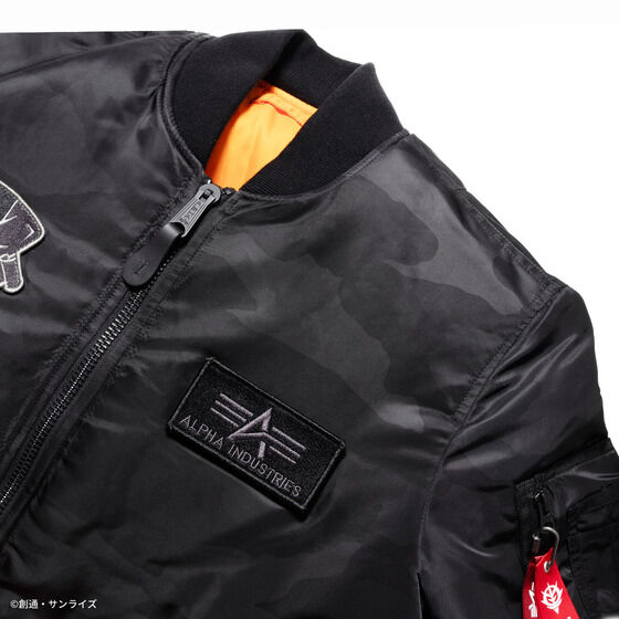 STRICT-G x ALPHA Mobile Suit Gundam Zeon MA-1 Jacket | GUNDAM