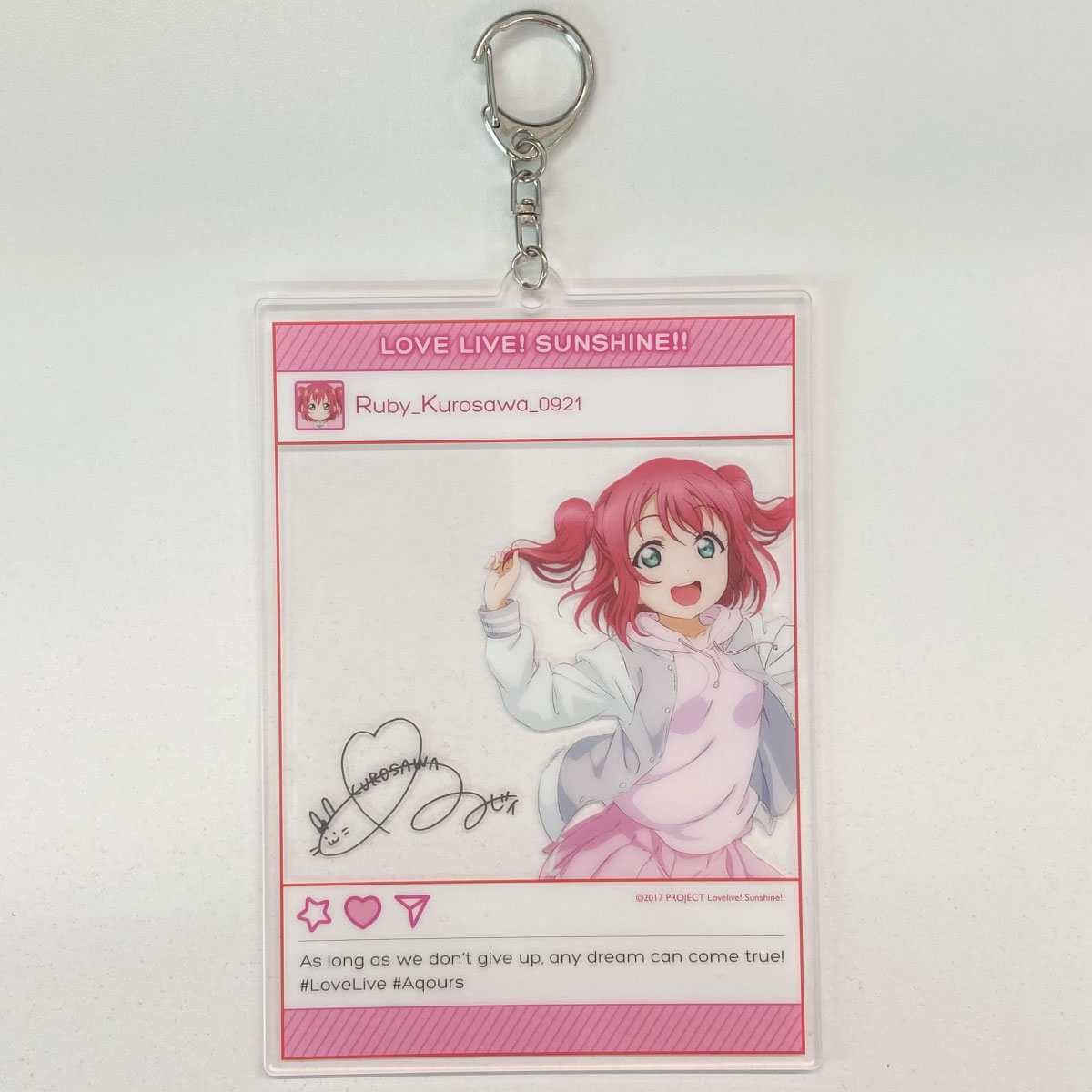 Love Live! Sunshine!! Ruby Kurosawa Acrylic photoframe style keychain ...