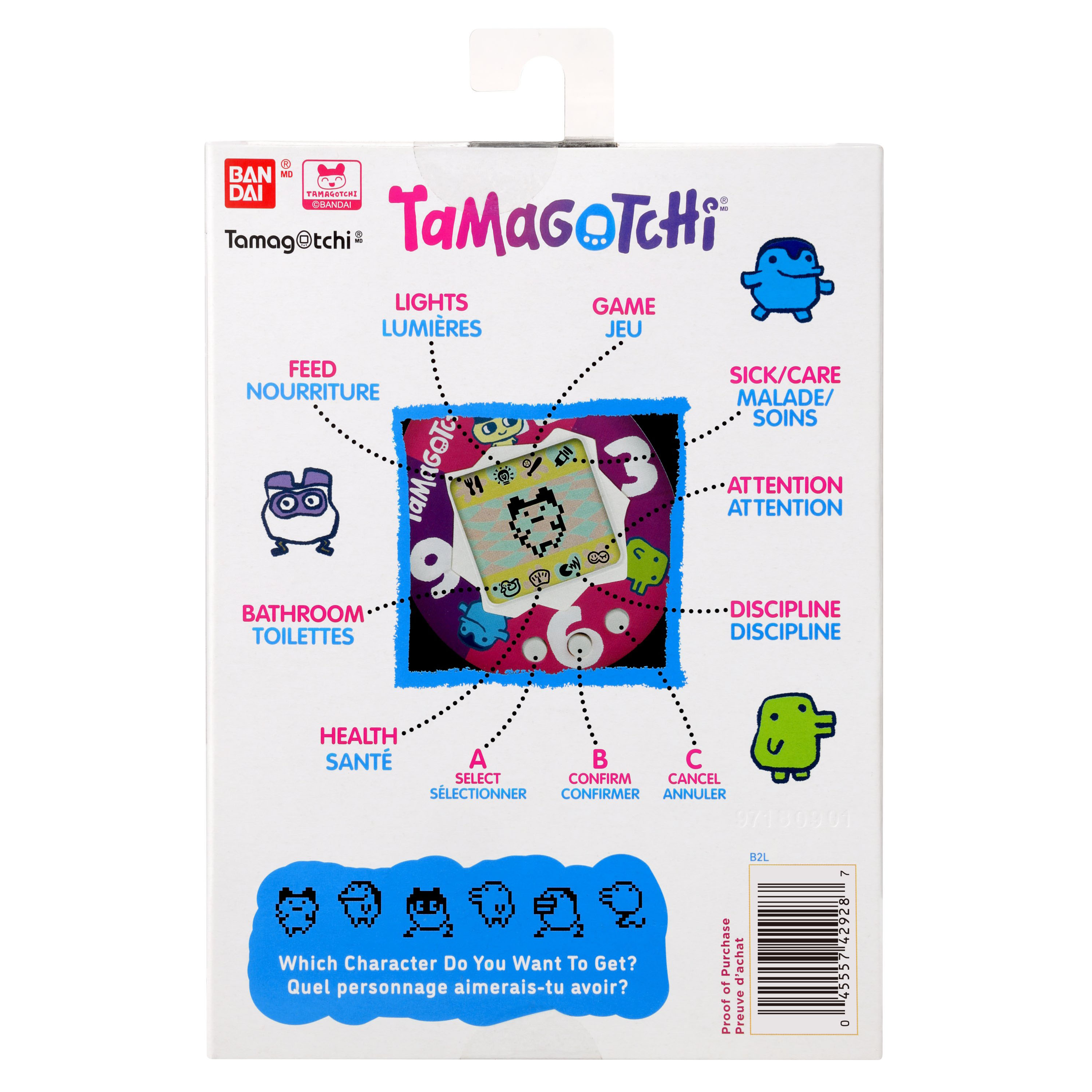 Bandai - Tamagotchi - Tamagotchi original - Mermaid - Animal électronique  virtuel avec écran, 3 boutons et jeux - 42928 au meilleur prix