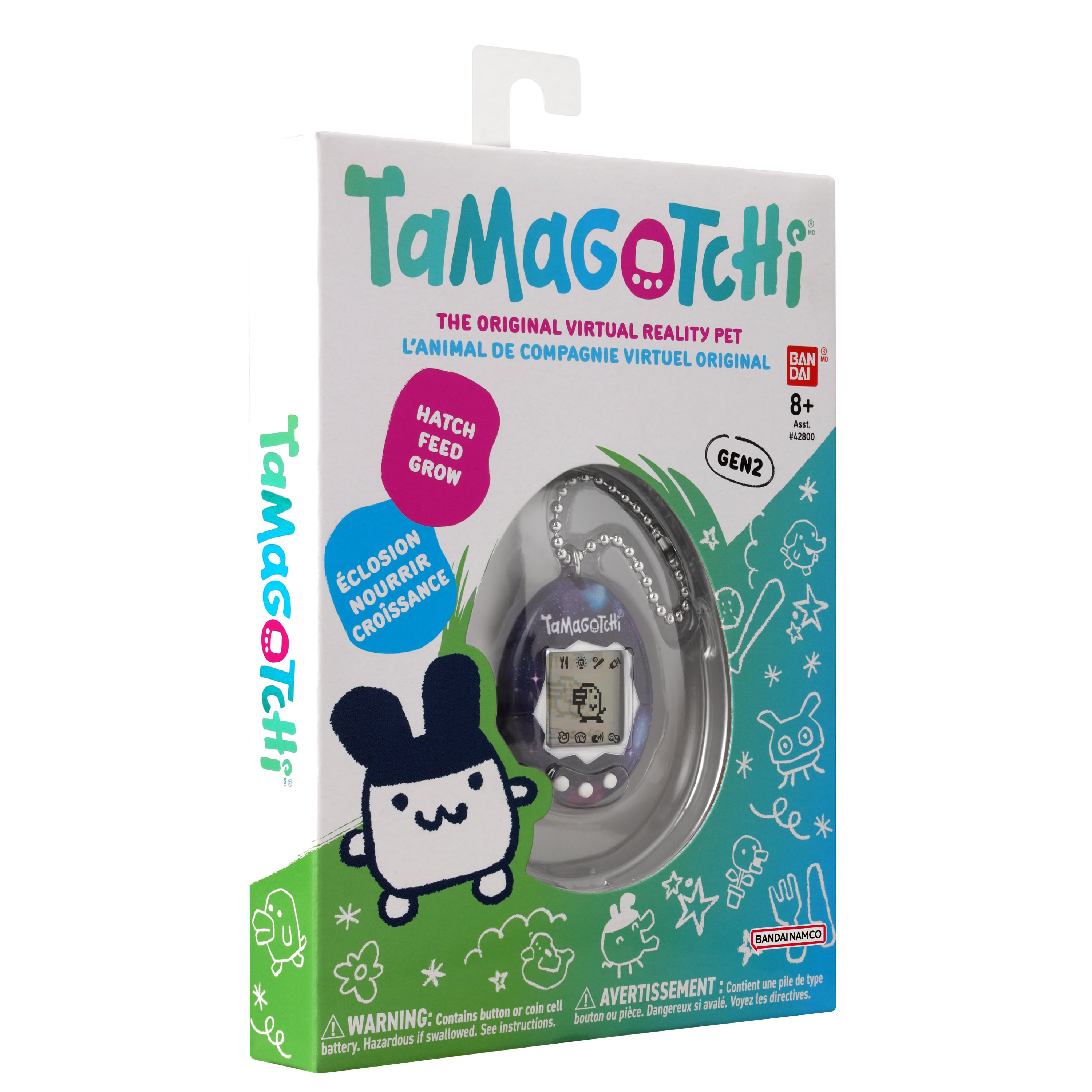 Tamagotchi Chibi Version Mini 10th Anniversary White Blue Color BANDAI  Limited