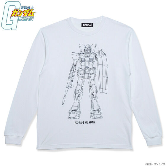 Mobile Suit Gundam Lineart Series Long-Sleeve T-shirt | GUNDAM ...