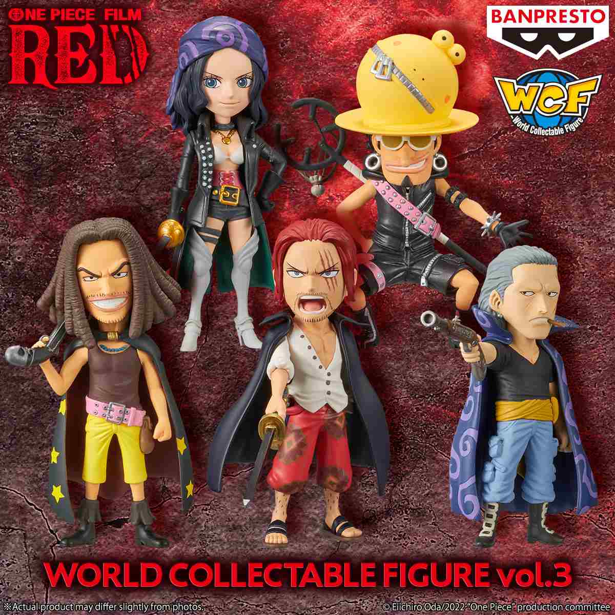 ONE PIECE FILM RED WORLD COLLECTABLE FIGUREvol.3 SPECIAL COMPLETE SET