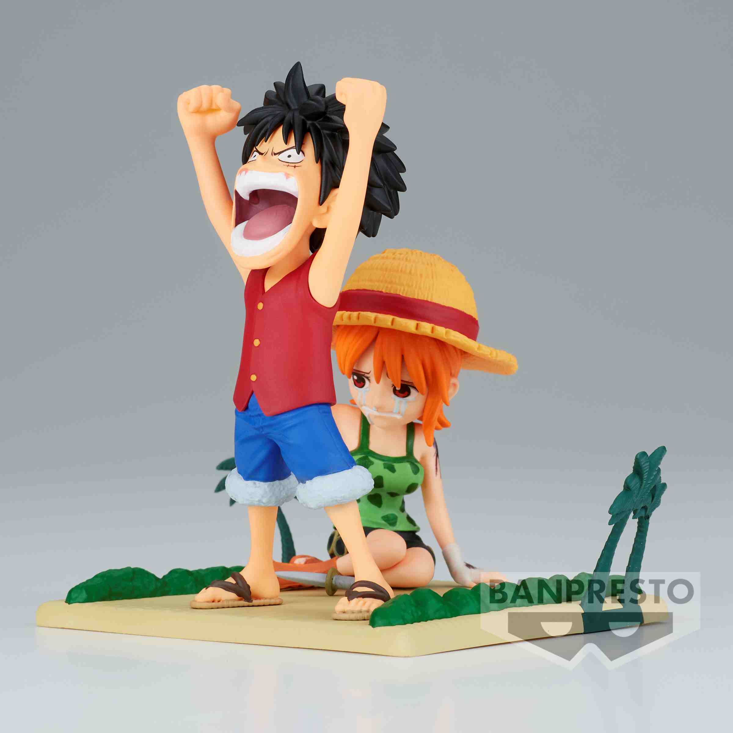 ONE PIECE WORLD COLLECTABLE FIGURE LOG STORIES-MONKEY.D.LUFFY & NAMI-, ONE  PIECE