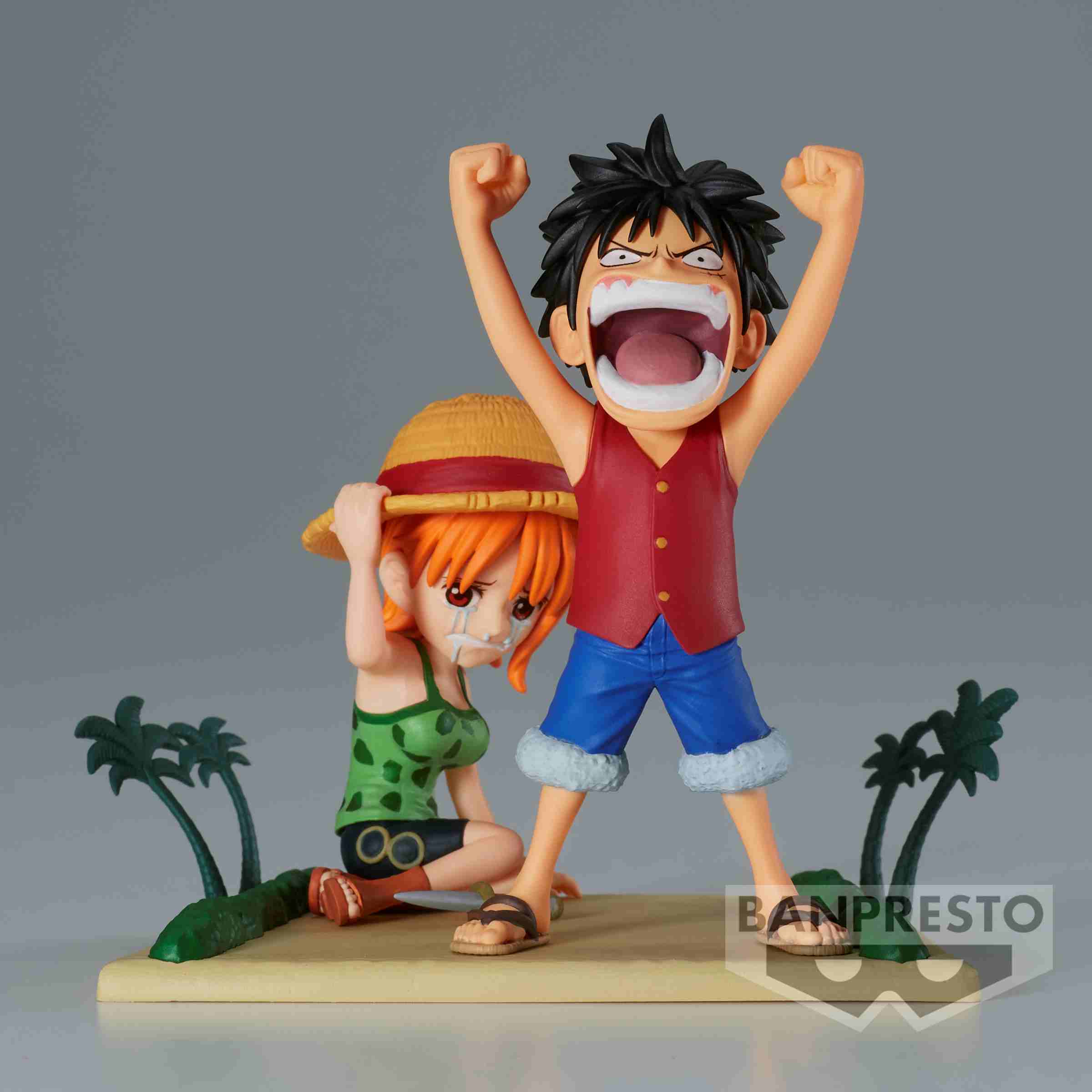 ONE PIECE WORLD COLLECTABLE FIGURE LOG STORIES-MONKEY.D.LUFFY & NAMI