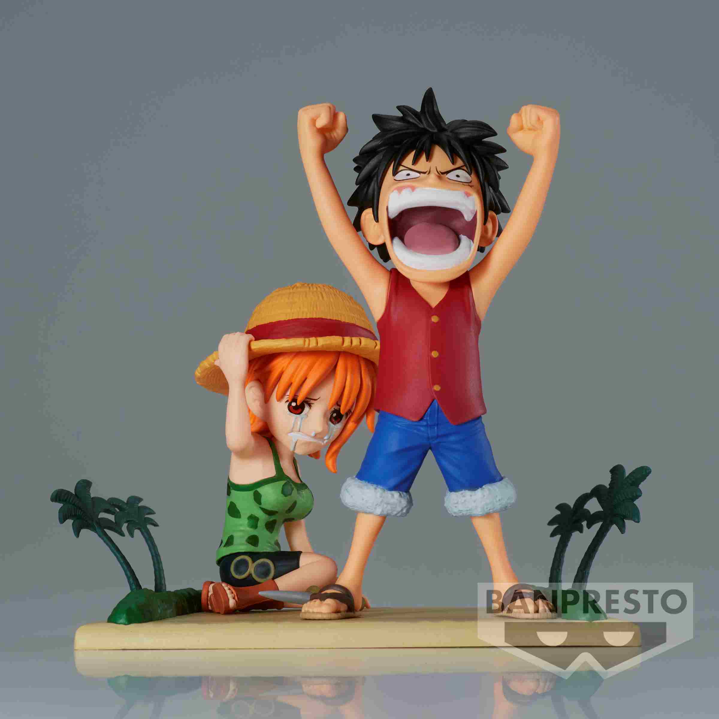 ONE PIECE WORLD COLLECTABLE FIGURE LOG STORIES-MONKEY.D.LUFFY & NAMI-, ONE  PIECE