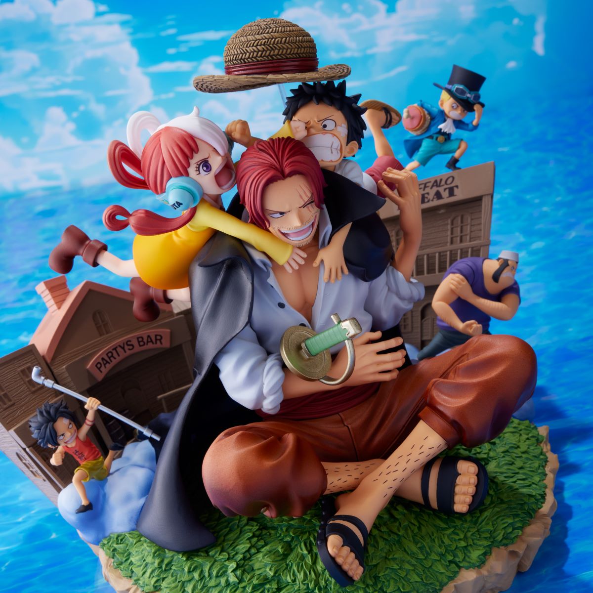 One Piece Red - Figurine Diorama Shanks & Uta