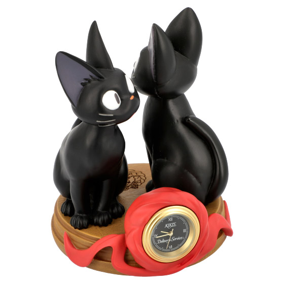 Jiji and Stuffed Plush Jiji Statue Desk Clock Kiki's Delivery Service ...