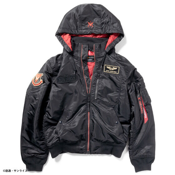 STRICT-G x ALPHA Mobile Suit Gundam Hooded Rib Jacket ZEON STRICT-G x ALPHA Mobile Suit Gundam Hooded Rib Jacket ZEON